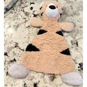 Demdaco Tobias Tiger Rattle Lovey Plush Baby Security Blanket Nursery Read